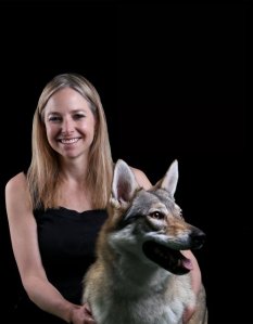 Alice Roberts with dog