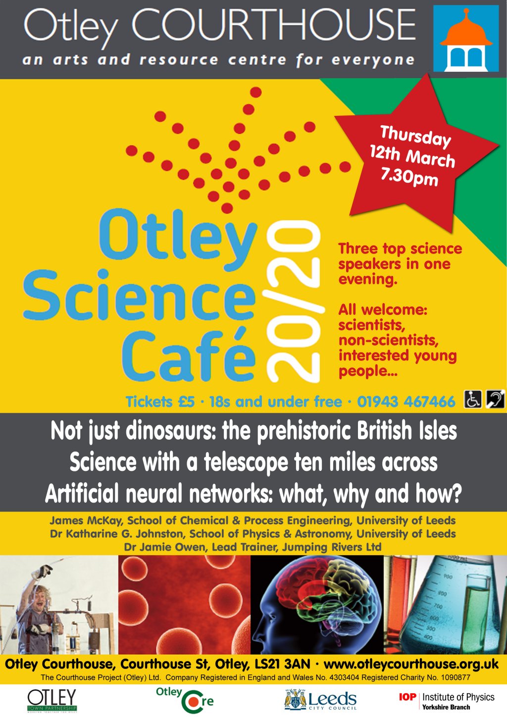 Otley Science Café March 2020 poster