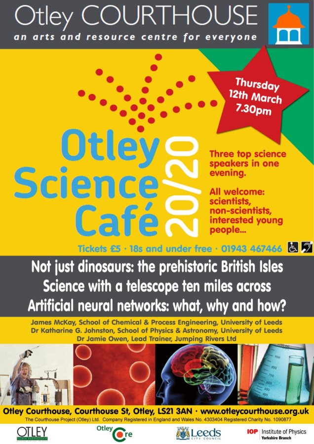Otley Science Café March 2020 poster