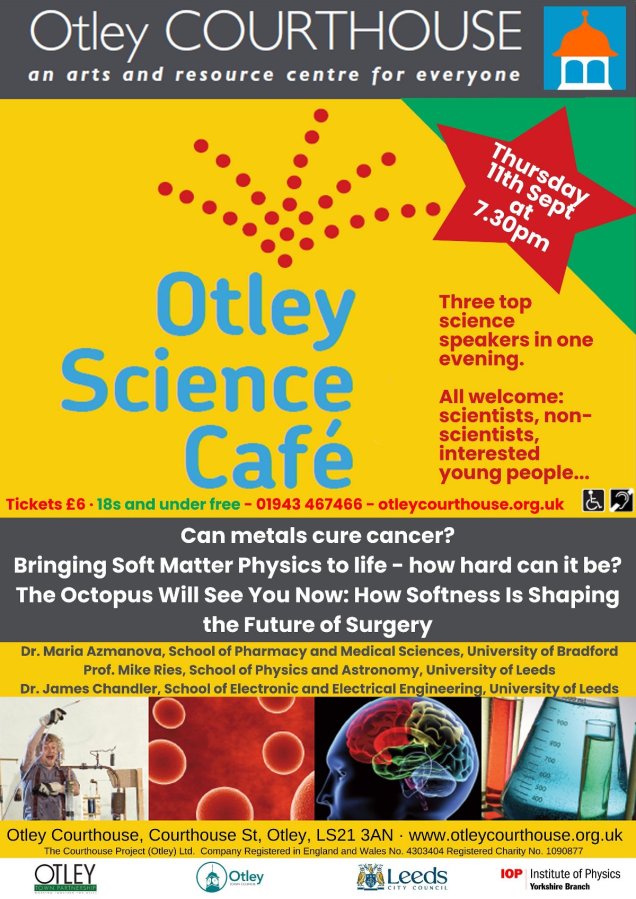 Otley Science Cafe poster September 2025