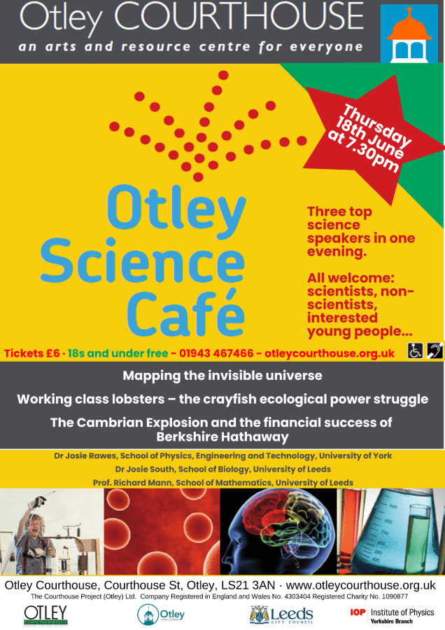 June 18th 2026 Otley Science Café poster