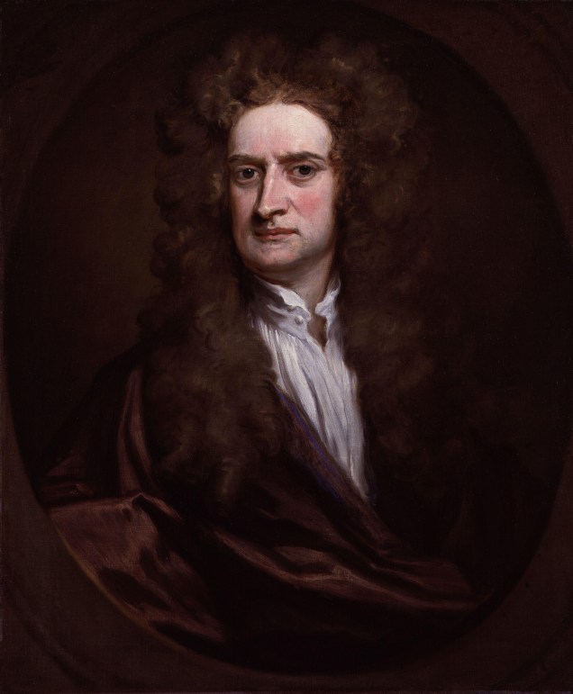 Sir Isaac Newton painting